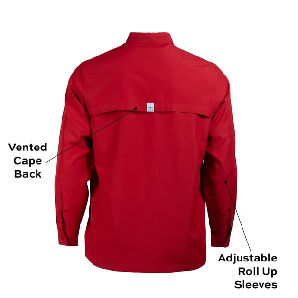 Habit Men's Long Sleeve 50+ UPF Fishing Shirt - Samsclub.com