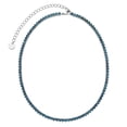 thumbnail image 1 of Round Cut Lab Created Tennis Necklace in Sterling Silver, 1 of 5