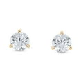 thumbnail image 4 of Round Cut Diamond Martini Set Stud Earrings in 14K Gold, 4 of 7