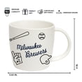 thumbnail image 4 of Logo Brands Milwaukee Brewers 18oz Playmaker Mug Bundle, 4 of 5