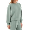 thumbnail image 3 of Member's Mark Women's Sandwash Front Seam Piping Crewneck Sweatshirt, 3 of 8