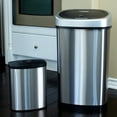 thumbnail image 1 of Nine Stars Stainless Steel Sensor Trash Can Set - 13.2 gal. / 2.1 gal., 1 of 5