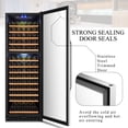 thumbnail image 6 of Lanbo 24 Inch 165 Bottle Single Zone Wine Cooler Fridge, 6 of 16