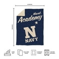 thumbnail image 5 of Logo Brands Naval Academy Midshipmen Luxe Dreams Throw, 60" x 80", 5 of 6