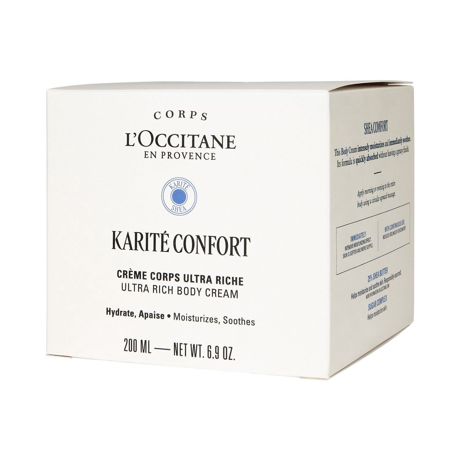 L'Occitane Karité Confort Ultra Rich Body Cream, 6.9 oz