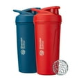 thumbnail image 1 of BlenderBottle Strada 24-ounce Stainless Steel Combo, 2-Pack (Assorted Colors), 1 of 8