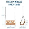 thumbnail image 4 of Backyard Discovery Cedar Farmhouse Porch Swing, 4 of 6
