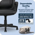 thumbnail image 8 of Serta Mid-Back Office Chair With Mesh Accents And Memory Foam, 8 of 10