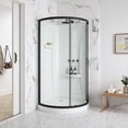 thumbnail image 5 of Breeze 36” x 36” x 77” Corner Shower Kit with Clear Glass, Walls, Base and Hardware, 5 of 20