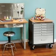 thumbnail image 15 of Seville Classics UltraHD 6-Drawer Rolling Cabinet, 28" W x 25" D x 34.5" H, 15 of 16