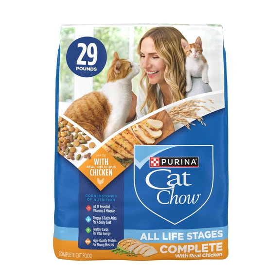 Purina, Cat Chow Complete, High Protein Dry Cat Food With Real Chicken, 29 lbs.