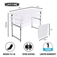 thumbnail image 2 of Lifetime 4' Residential Fold-In-Half Adjustable Height Table, 2 of 10