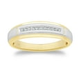 thumbnail image 1 of 0.06 CT. T.W. Round Cut Single Row Mens Diamond Band in 14K Gold, 1 of 4