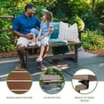 thumbnail image 2 of Lifetime Weather-Resistant Mocha Brown Convertible Bench, 2 of 12