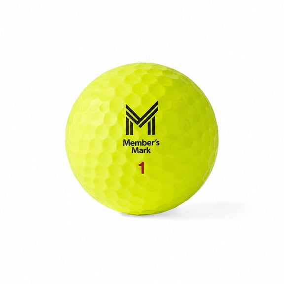 Member's Mark 3-Piece Yellow Golf Ball, 24 Balls