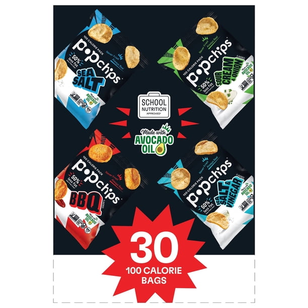 Popchips Variety Pack Chips, 0.8 oz., 30 pk. - Samsclub.com