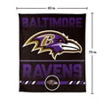 thumbnail image 7 of Logo Brands Baltimore Ravens 60"x70" Super Plush Blanket, 7 of 7