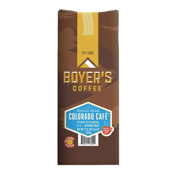 Boyer's Coffee Colorado Café Medium Whole Bean, 36 oz.