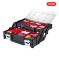 thumbnail image 8 of Heavy-Duty Keter Masterloader Rolling ToolBox + 18in Cantilever Organizer / Telescoping Handle, 8 of 19