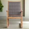 thumbnail image 5 of Cambridge Casual Teak and Wicker Rocking Chair with Built-in Cushion, 5 of 9