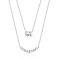 thumbnail image 4 of Set of Lab Created White Sapphire Pendants in Sterling Silver, 4 of 9