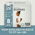 thumbnail image 2 of Member's Mark Premium Baby Diapers, Sizes Newborn - 8, 2 of 17
