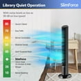 thumbnail image 5 of Lasko SlimForce 42" High Velocity Oscillating Tower Fan with Remote Control, T42215, 5 of 15