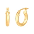thumbnail image 8 of Diamond Cut Ball Stud  and Hoop Earring Set in 14K Gold, 8 of 13
