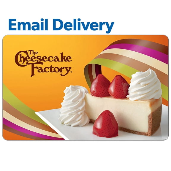 The Cheesecake Factory Email Delivery Gift Card, Various Amounts