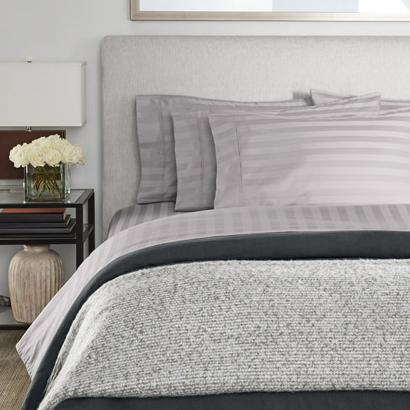 Member’s Mark 700-Thread-Count Hotel Premier Collection Egyptian Cotton Stripe Sheet Set, Assorted Sizes