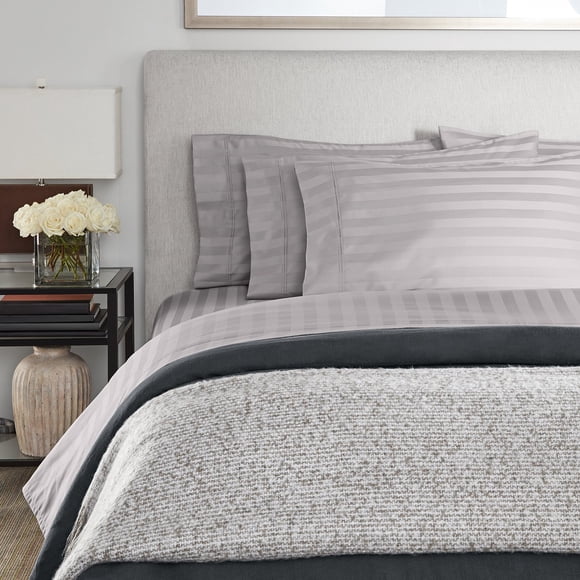 Member’s Mark 700-Thread-Count Hotel Premier Collection Egyptian Cotton Stripe Sheet Set, Assorted Sizes