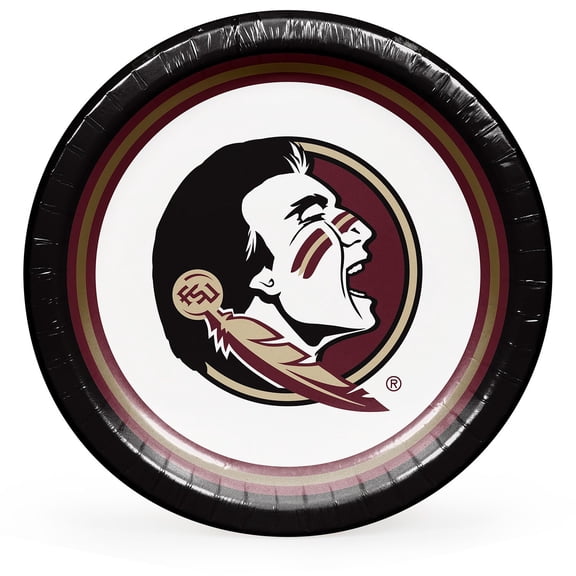 Collegiate Round Paper Plates, 10", 85 ct., Choose Your Team