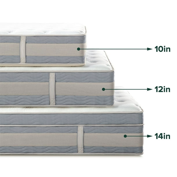 ZINUS Night Therapy Green Tea 14” Hybrid Mattress - Samsclub.com