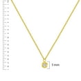 thumbnail image 4 of Diamond Cut Bezel Necklace in 14K Gold, 4 of 4