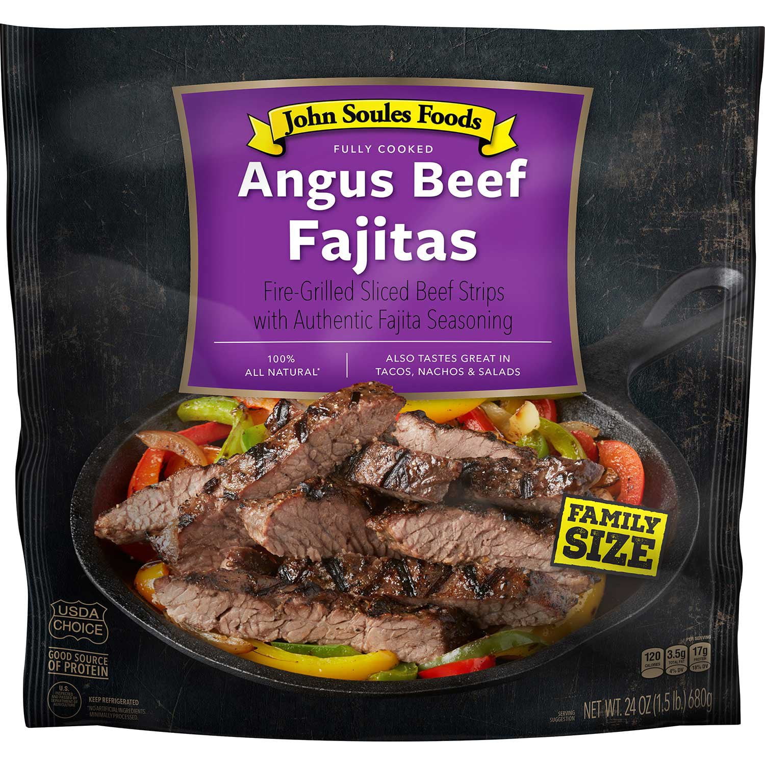 John Soules Fully Cooked Angus Beef Fajitas 24 oz. - Samsclub.com