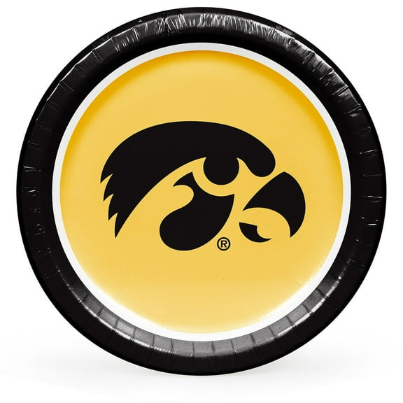 Collegiate Round Paper Plates, 10", 85 ct., Choose Your Team