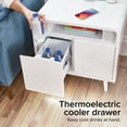 thumbnail image 3 of Sobro Smart Side Table with Cooling Drawer, Wireless Charging, LED Lights, and Bluetooth Speakers, 3 of 8