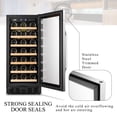 thumbnail image 5 of Lanbo 15 Inch Wine Cooler Fridge, 5 of 15