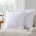 thumbnail image 1 of Draper James 2-Pack Solid Ruffle Decorative Pillows, 1 of 6