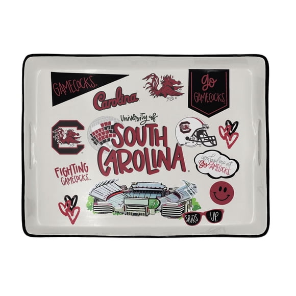 South Carolina Gamecocks Ceramic Serving Tray