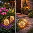 thumbnail image 5 of Deck Impressions 6" Solar/USB LED Crackle Glass Globe Lights, Choose Pack, 5 of 11