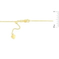 thumbnail image 4 of Adjustable Cable Link Chain Necklace in 14K Gold, 0.90mm, 4 of 4