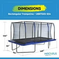 thumbnail image 2 of Upper Bounce 8’ x 14’ Gymnastics Style Rectangular Trampoline with Fiber Flex Enclosure System, 2 of 6