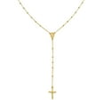 thumbnail image 1 of High Polish Rosary Bead Necklace in 14K Gold, 1 of 6