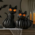 thumbnail image 1 of Member's Mark Pre-Lit Pumpkin Cats, Set of 2, 1 of 1