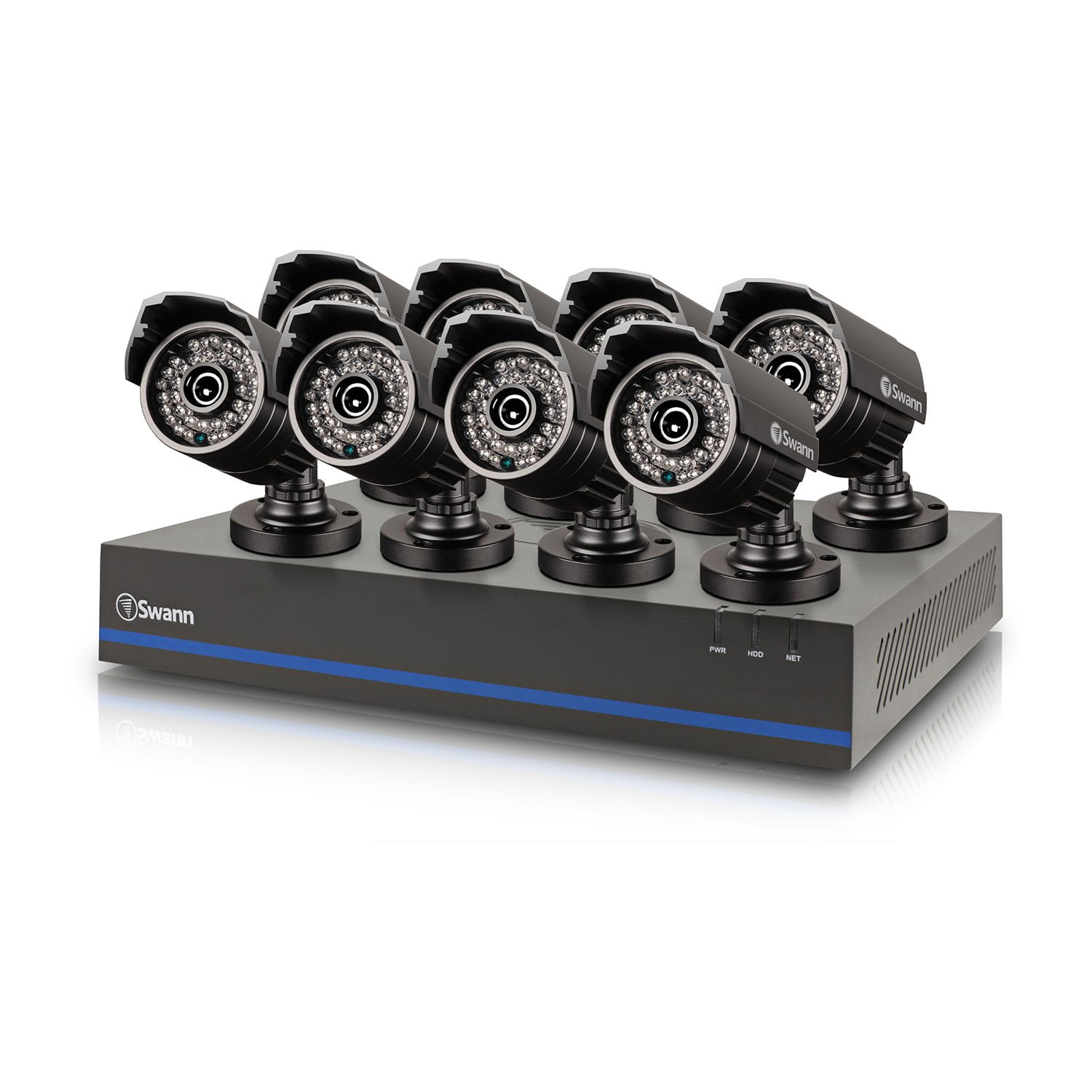 Swann 8 Channel 1080p TVI DVR Security System with 8 1080p Cameras