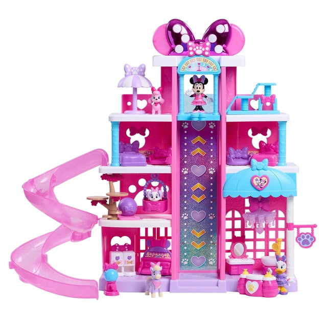 Disney Jr. Minnie Mouse Pet Hotel Playset with 23 Accessories