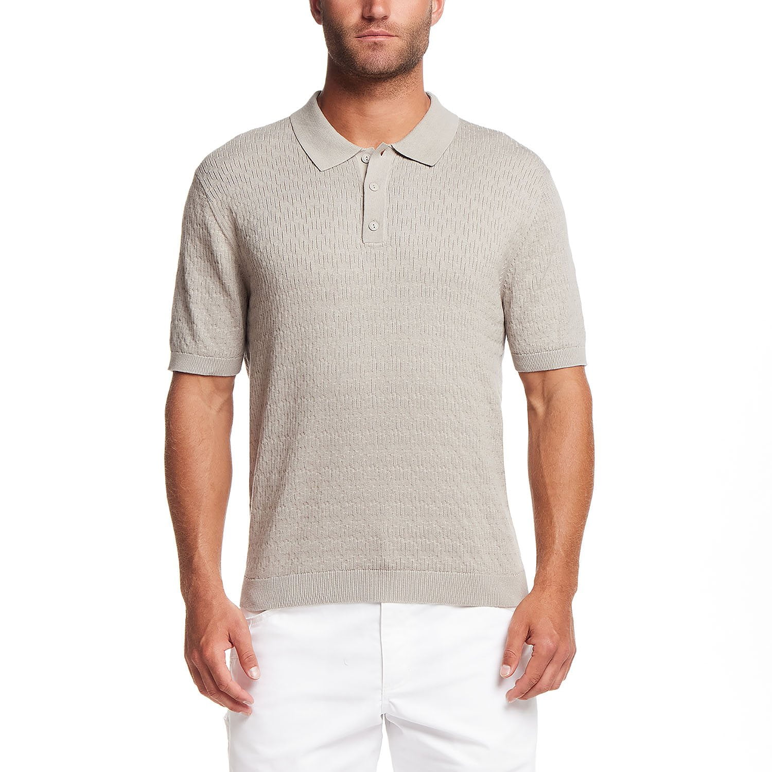 WP Weatherproof Men's Staggered Rib Short Sleeve Polo - Samsclub.com