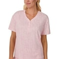 thumbnail image 5 of Character Ladies 2-Piece Short Sleeve Henley and Crop Pant PJ Set, 5 of 7