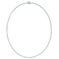 thumbnail image 3 of Lab Grown Diamond Tennis Necklace in 14K Gold, 3 of 6